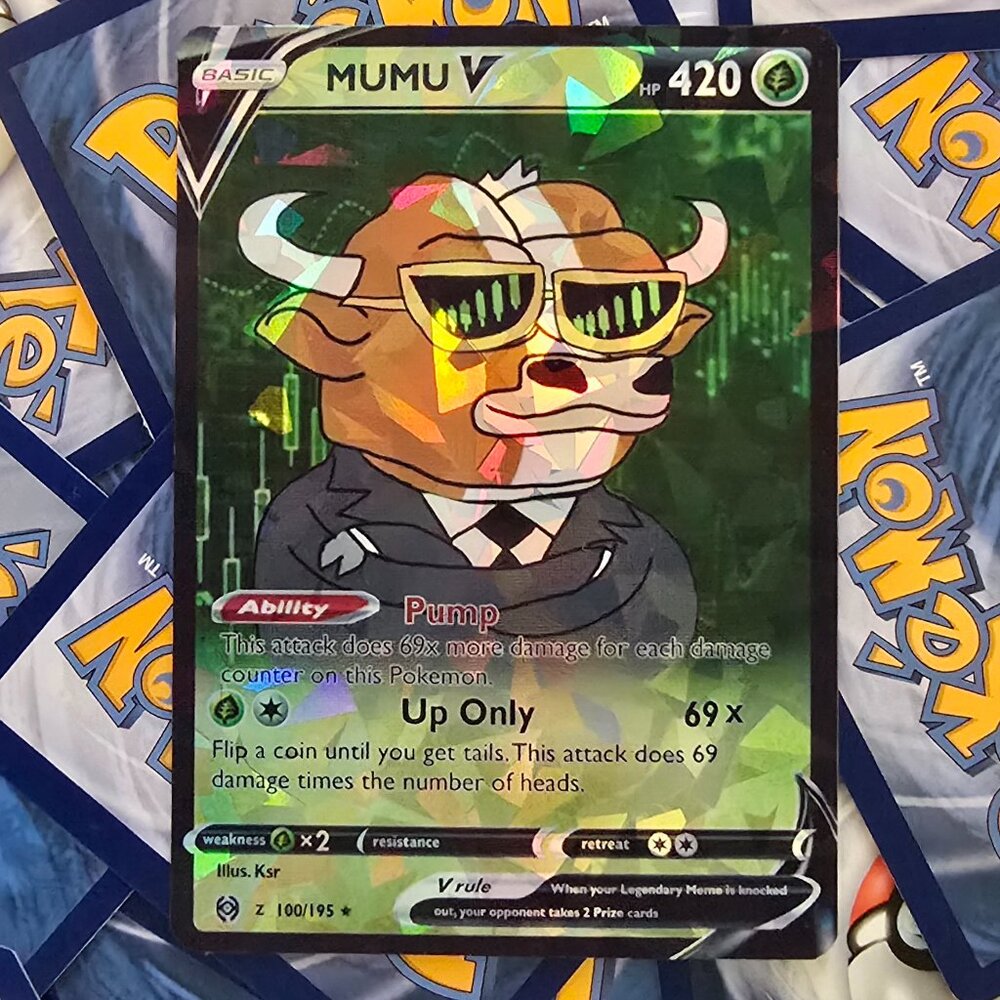 MUMU Meme Pokemon Card